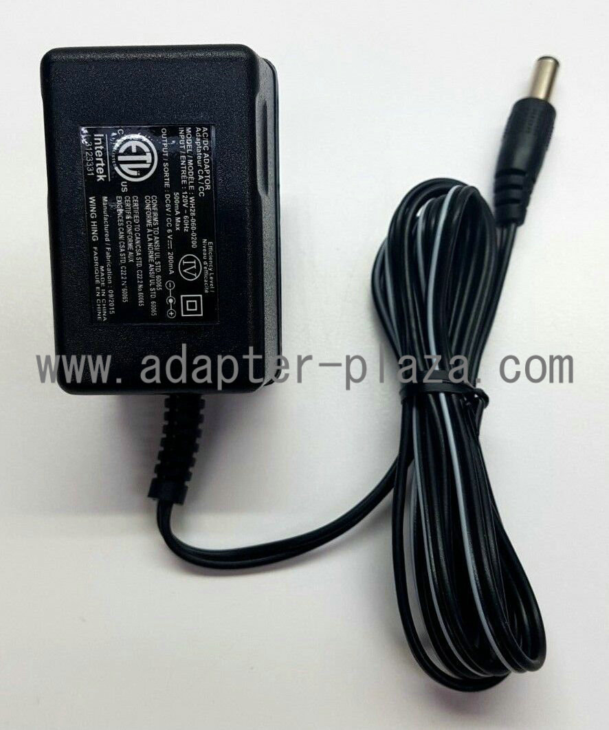 *Brand NEW* INTERTEK WH28-060-0200 DC 6V 200 MA AC DC Adapter POWER SUPPLY